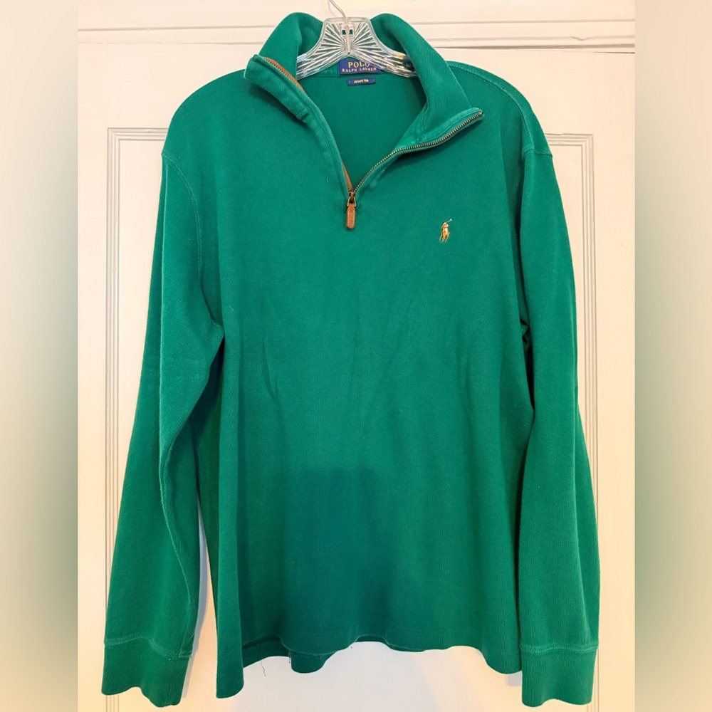 Polo Ralph Lauren green quarter zip pullover men’s L